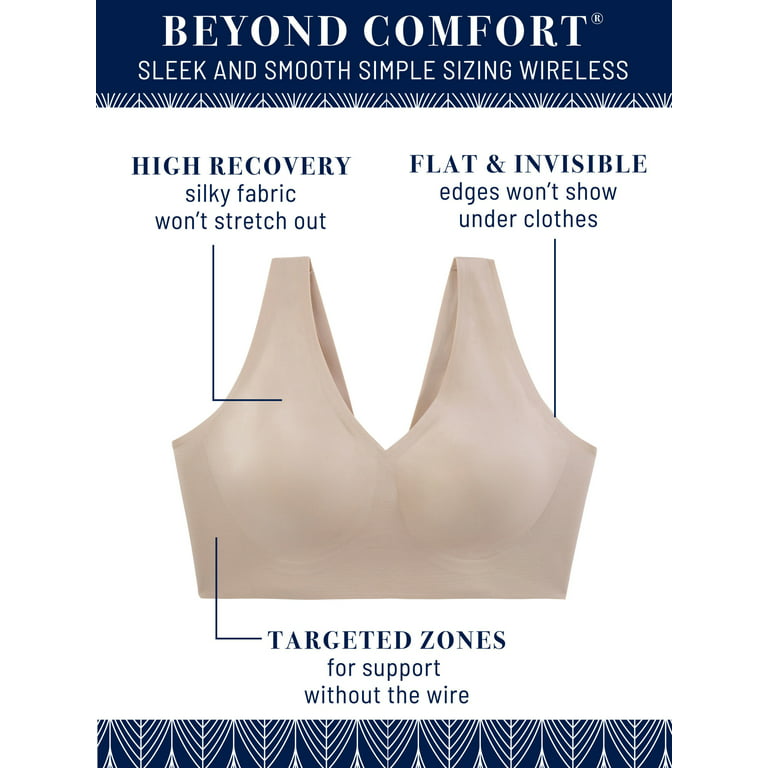 Vanity Fair Women's Beyond Comfort Seamless Back Wireless Bra, Full  Coverage - Quartz, 38C : : Clothing, Shoes & Accessories