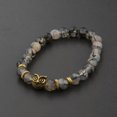 thumbnail image 3 of EOEMY Fashion Men'S Women' S Natural Lava Stone Owl 8mm Beads Charm Bracelets Jewelry-D013-03, 3 of 9