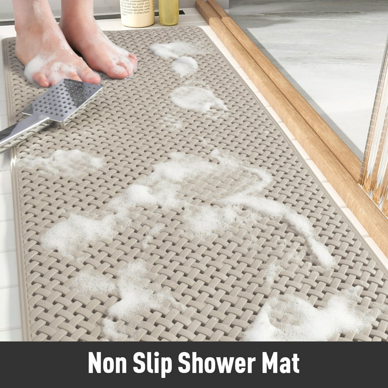  Joyhalo Shower Mats for Showers Anti Slip for Elderly, 17'' x  24'' Non Slip Bath Mat for Inside Shower, Bath Tub Mats for Bathroom Non  Slip for Shower, PVC Loofah Bathroom