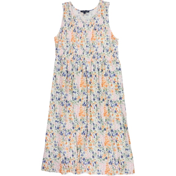 Tommy Hilfiger Womens Floral-Print A-line Dress, Multicoloured, Plus Size, 1X