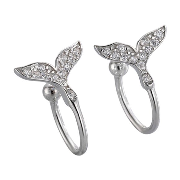 Hearth & Gear Tail Ear Non Pierced Clip On Earrings For Women Girls Fashion Jewelry Heart Earrings Hoops Womens Hoop Earrings Double Piercing Earrings Pack Earrings Studs Earrings for Women Pack Long