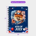 thumbnail image 5 of Patriotic Pomeranian Celebrates 4th of July Spiral Bound Journal Pom Dog Lover Gifts 5x7in Spiral Notebook - 02009, 5 of 5