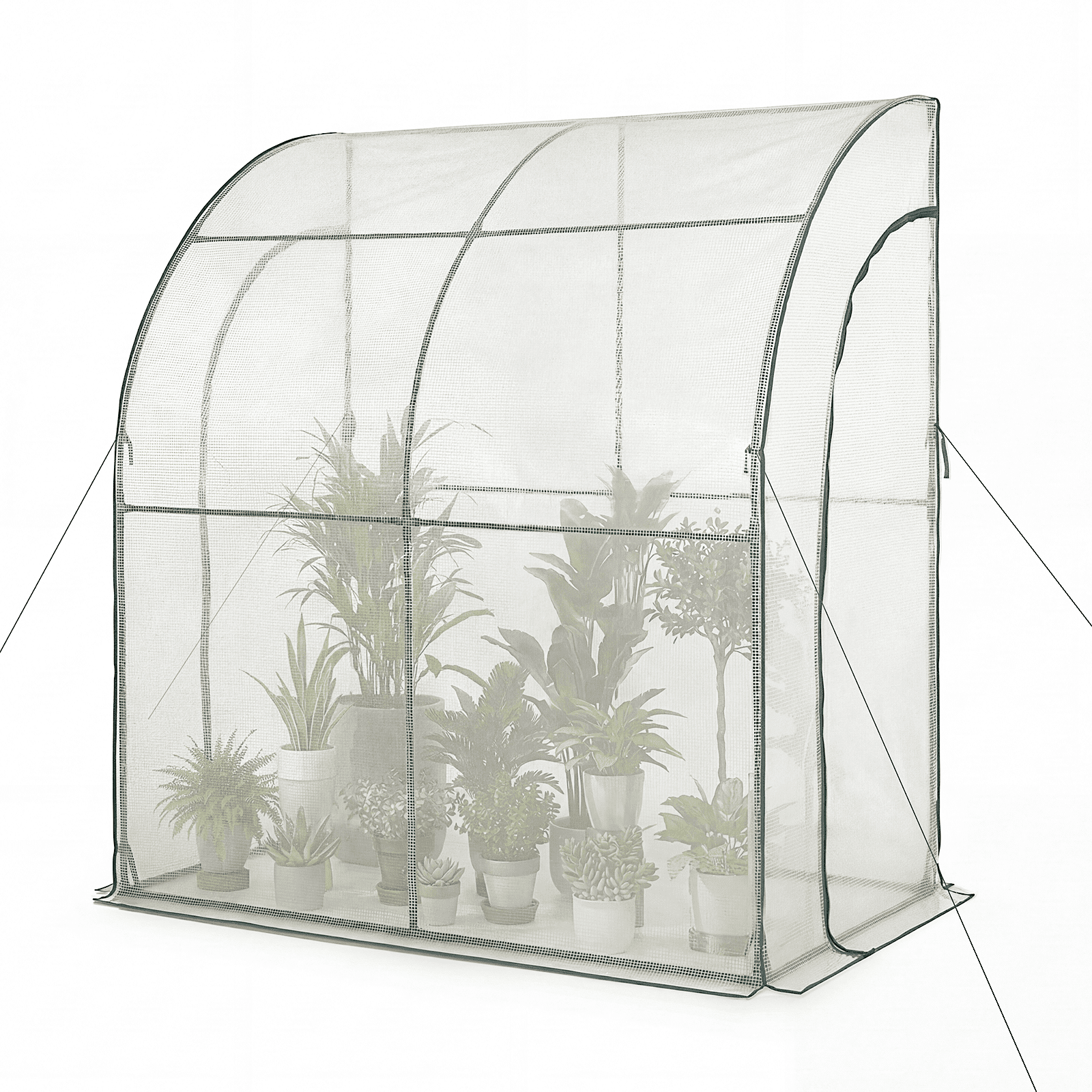 GENTINGBRO Walk-in Tunnel Greenhouse, Portable Heavy Duty Plant Hot House, UV Protected Outdoor Gardening Green House for Backyard, Patio to Grow Vegetables, Flowers, Herbs