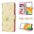 thumbnail image 3 of Compatible with Samsung Galaxy A33 5G Case Retro Gilded Flower PU Leather RFID Blocking Wallet Cover, 3 of 5