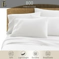 thumbnail image 2 of PRATYUX Twin 6-PC Sheet Set 800-TC 100% Egyptian Cotton, 28" Deep Pockets - White, 2 of 7