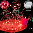 thumbnail image 2 of Led Fairy Lights Battery Operated, 16.4ft 50 LED Mini Battery Powered Copper Wire Starry Fairy Lights Decoration for Bedroom, Christmas, Parties, Wedding, Centerpiece Red, 2 of 7