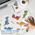 thumbnail image 4 of Long Mouse Pads for Desk,White Dinosaurs Bones Footprints Pattern Desk Mats on Top Of Desks, Desk Mouse Pad Extra Large with 3mm Non-Slip Base and Stitched Edge for Gaming,Office,Work,Home 31.5"x11.8", 4 of 6