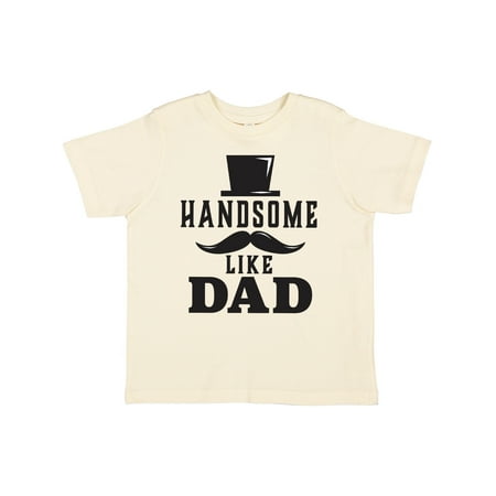 

Inktastic Handsome Like Dad with Top and Mustache Gift Toddler Boy Girl T-Shirt