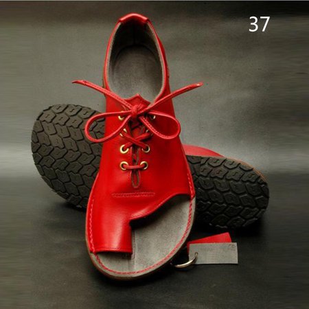

Women Flat Sandals Open Toe Simple Breathable Female Casual Shoes for Summer 37