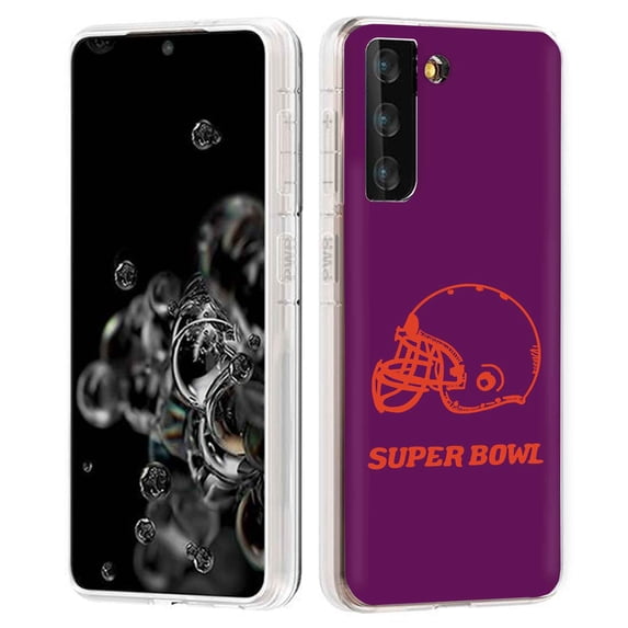 TalkingCase Slim Phone Case Compatible for Samsung Galaxy S21 5G, S30,(Not S21+,S21 Ultra),Super Bowl 14 Print,Lightweight,Flexible,Soft, USA