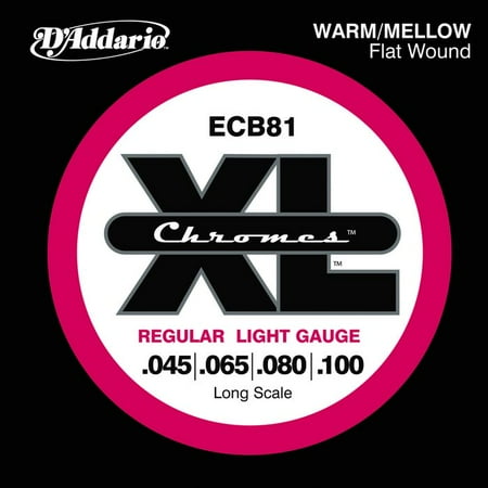 DAddario ECB81 XL Chromes Flatwound Bass Strings