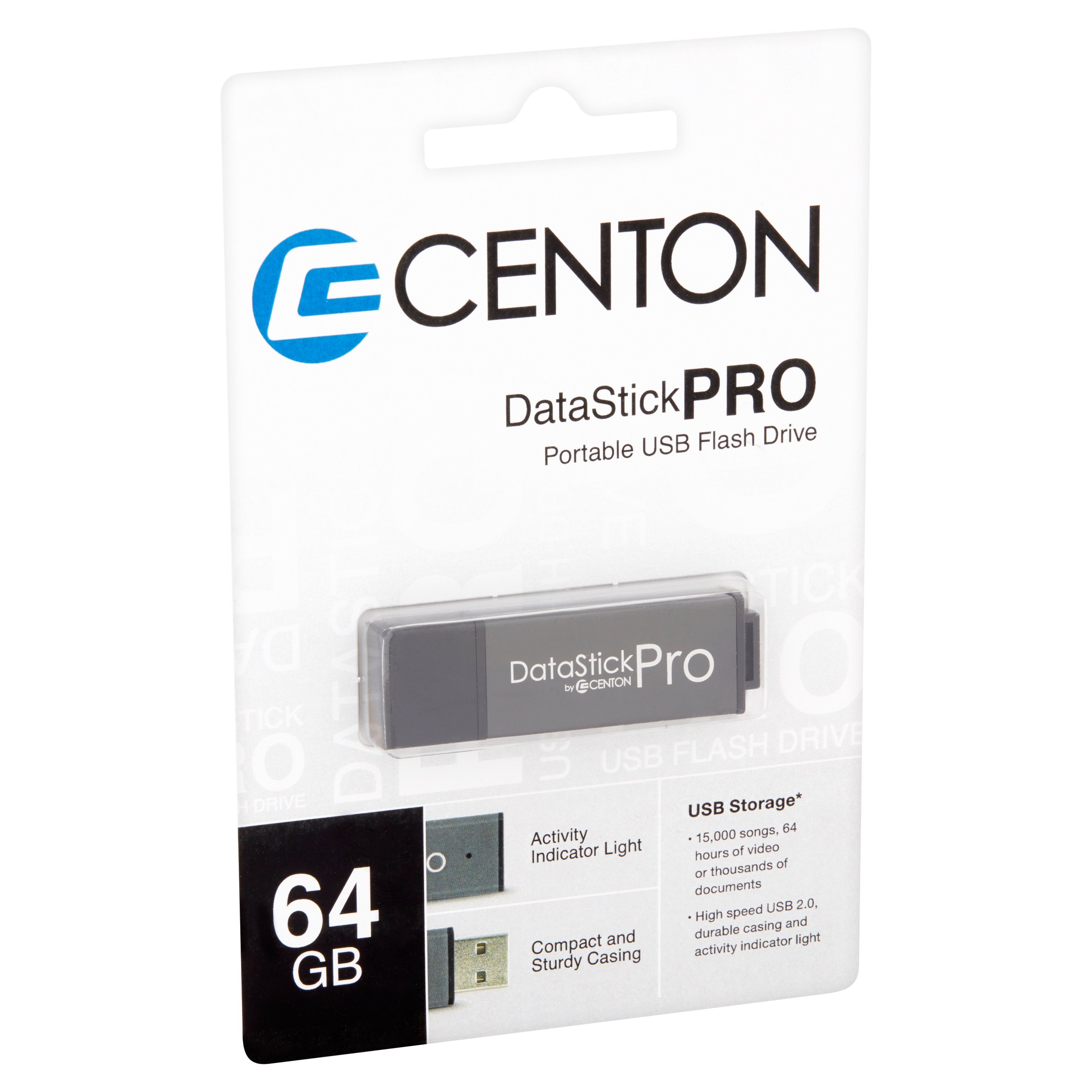 Centon USB 2.0 Datastick Pro (Grey) 64GB - image 2 of 5
