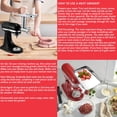 thumbnail image 2 of Wiselet Metal Food Grinder Attachment for KitchenAid Stand Mixer with 4 Grinding Plates, 3 Grinding Blades 2 Sausage Stuffer Tubs…, 2 of 5