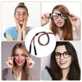thumbnail image 5 of QIFULL Sports Nylon Glasses Strap Brown Flexible Eyeglass Chain for Secure Hanging and Active Use, 5 of 8