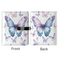 thumbnail image 2 of 9.2x6.7 inch Leather Notebook 100 Sheets, Multi-Pocket Design & Pen Loop A Flock Of Butterflies Refillable Journal Organizer, 2 of 6