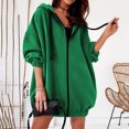 thumbnail image 6 of Xcmzpl Womens Hoodies Plus Size Solid Color Hooded Sweatshirt Oversized Pullover Tops Work Long Sleeve T-shirts Fall Fashion, 6 of 8