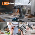thumbnail image 7 of GoGonova Glue Gun, Fast Preheating Anti-drip Cordless Glue Gun, 2Ah USB-C Rechargeable Hot Glue Gun Kit with 25 Pcs Mini Glue Sticks,Dark Gary, 7 of 7