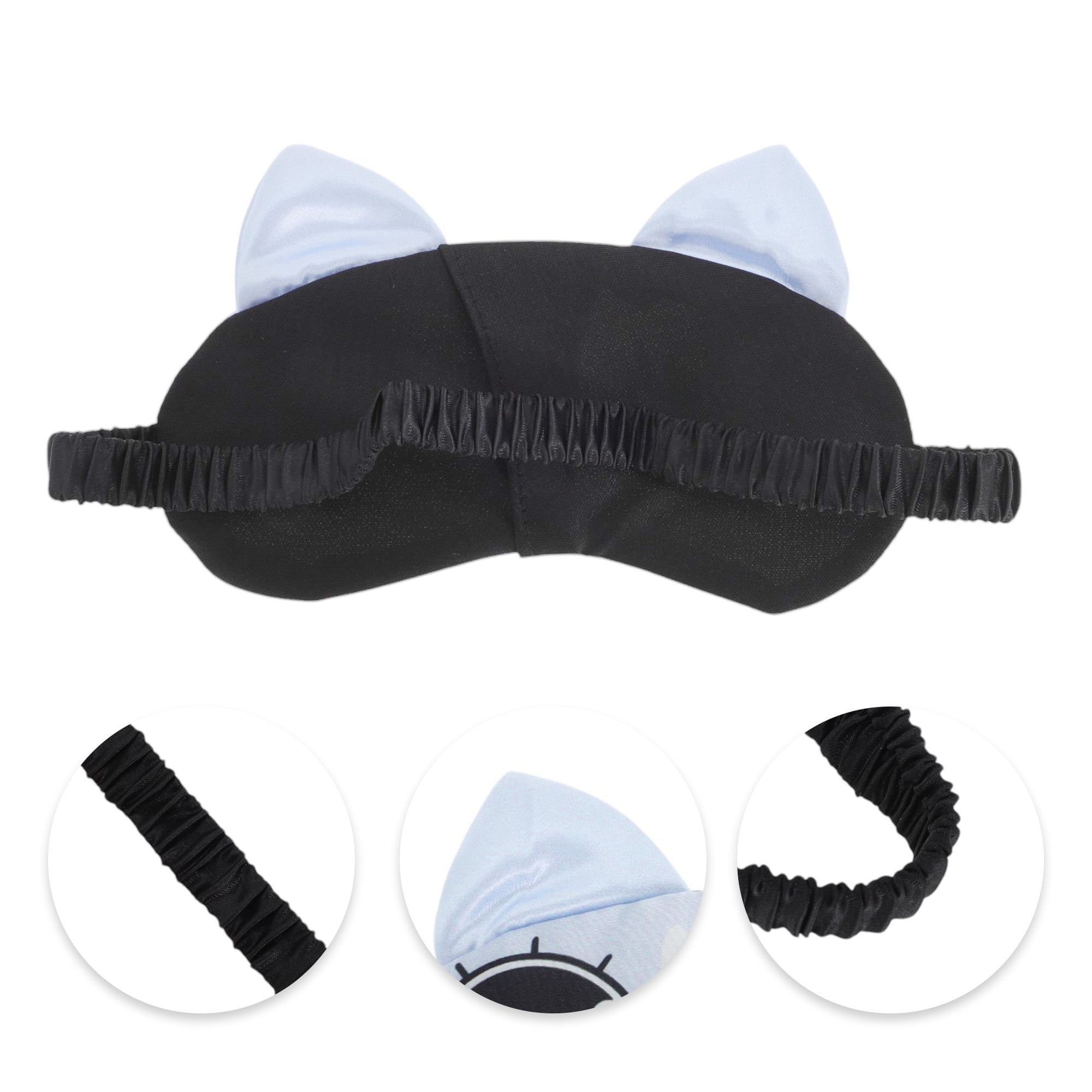 Unique Bargains 1pc Portable Elastic Strap Eye Mask for Home Blue
