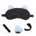 thumbnail image 2 of Unique Bargains 1 Pc Portable Elastic Strap Eye Mask for Home Blue Faux Silk, 2 of 3