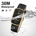 thumbnail image 5 of Men’s Vintage Quartz Watch Rectangular Dual-Dial Design with Dual Time Zone,Waterproof Man Watch with Leather Strap, Perfect for Travel & Business, 5 of 7