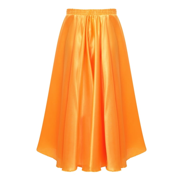 Orange skirt in spanish hotsell