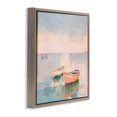 thumbnail image 3 of Stupell Industries Coastal Pastel Docked Boats Brown Floating Frame Canvas Art, 18 x 18, by Irena Orlov, 3 of 8