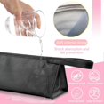 thumbnail image 3 of Hair Dryer Travel Case Waterproof PU Leather Bag with Compartment Pink Styling Tool Organizer, 3 of 4
