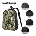 thumbnail image 4 of Cartoon 3Pcs Backpack with Oxford Cloth, Large Capacity Casual Outdoor Commuter Bag, 17", 4 of 6