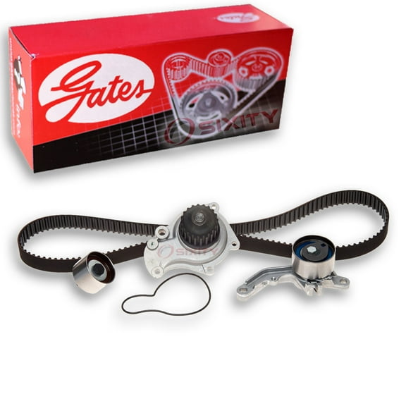 Gates PowerGrip Timing Belt Kit w Water Pump compatible with Chrysler PT Cruiser 2.4L L4 2003-2009