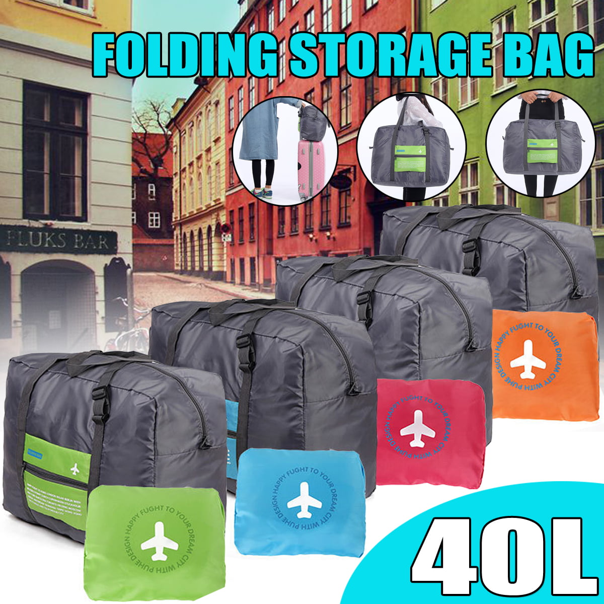 Large Capacity Travel Storage Bag Foldable Shoes Clothes Luggage Case Waterproof Duffle Bag for ...