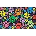 thumbnail image 3 of Toland Home Garden 800088 Tapis de Step Designer Souple, Standard, Pattes de Chiot, Multicolore, 3 of 5