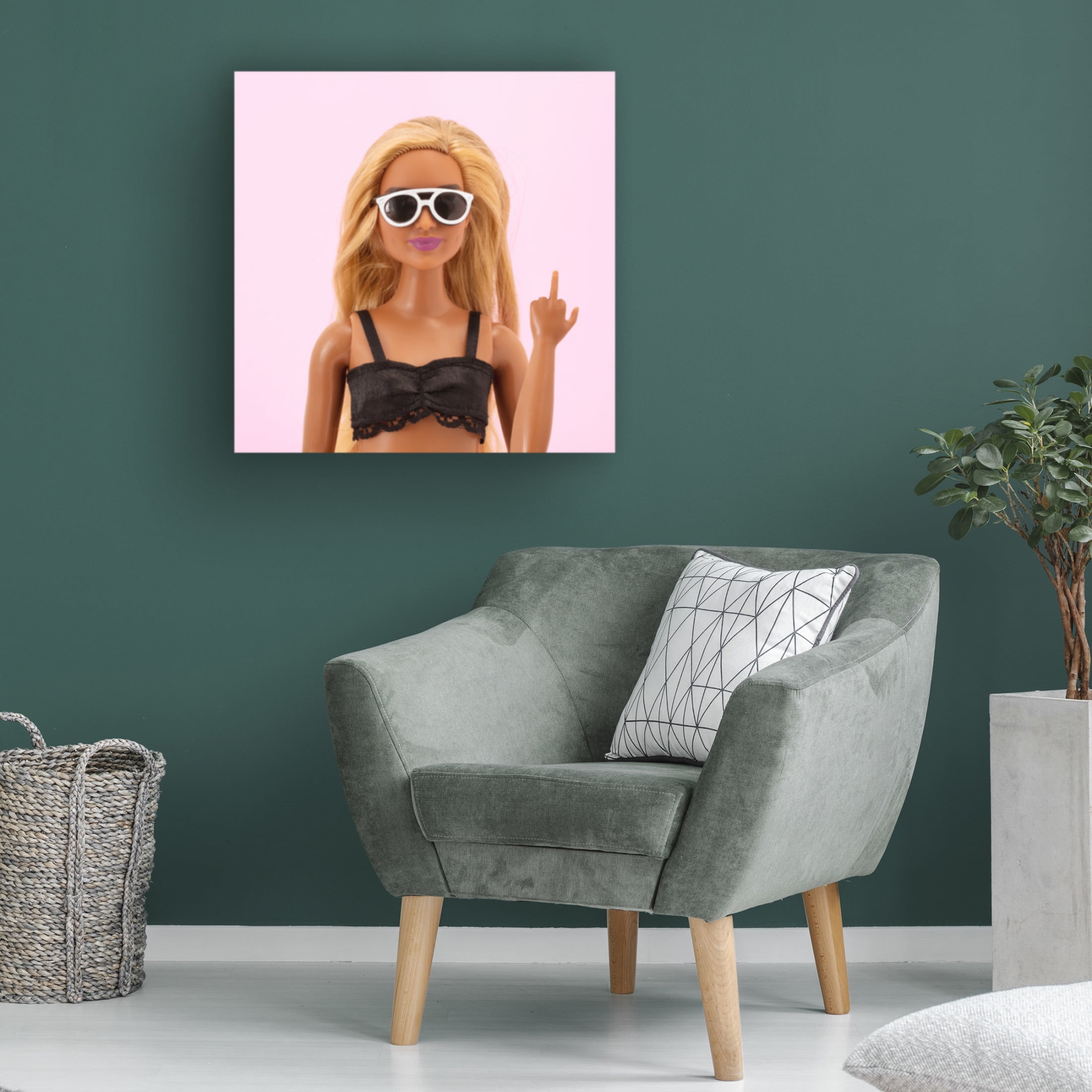 Julia Ramiro 'Kbye2' Canvas Art