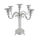 thumbnail image 4 of Candelabro cónico de 5 brazos, soporte para velas, candelabro moderno para interiores y salas de estar. Plata, 4 of 9