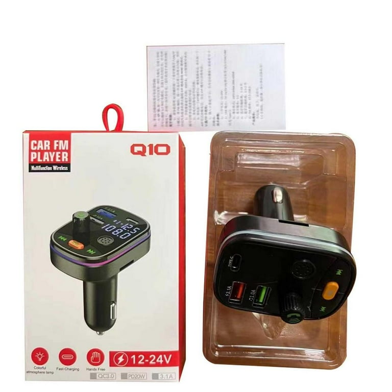 Tohuu Car Bluetooths 5.0 FM Transmitter Sumind Wireless Radio