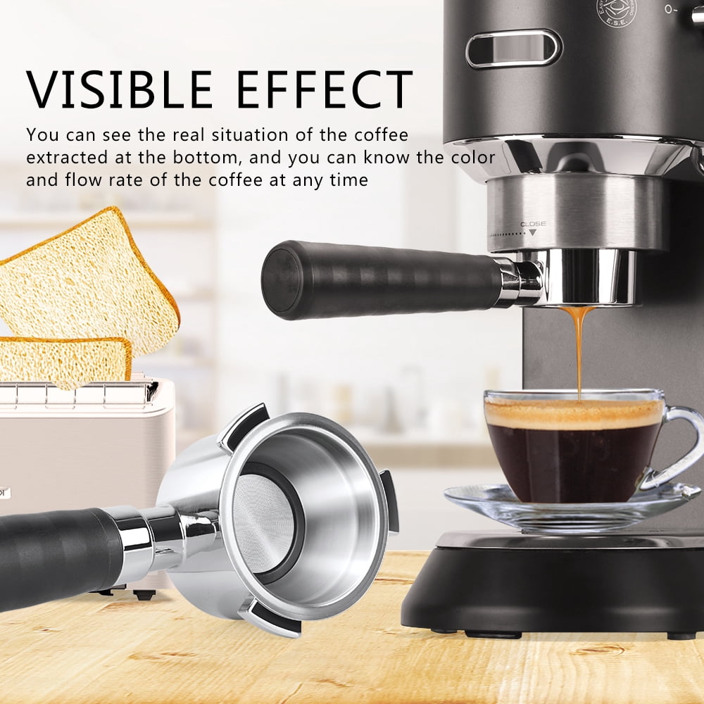 i Cafilas 51mm 3 Ear Bottomless Portafilter Bottomless Naked Portafilter Included Filter Basket Fits for Delonghi EC680,Delonghi EC685 Brevile Barista Expresso Machines