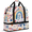 Multicolour 2, variant on Herdesigns Cute Rainbow Heart Foldable Travel Duffel Bag with Shoe Compartment, Weekend Overnight Carry On Bags for Men Women, Large Sports Gym Luggage