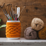 Leisure Arts Learn to Loop Crochet Kit with Book and Tool Beginner Set