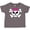 Charcoal, variant on Inktastic Skull with Bow Girls Toddler T-Shirt