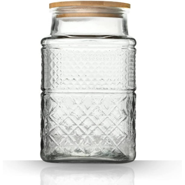 large glass food storage jars