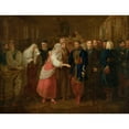 thumbnail image 3 of Józef Peszka 24x19 Black Modern Framed Museum Art Print Titled - Marriage of Mieszko and Dobrawa (circa 1820), 3 of 5