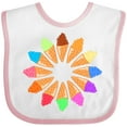 thumbnail image 3 of Inktastic Ice cream cone starburst Boys or Girls Baby Bib, 3 of 4