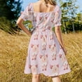 thumbnail image 4 of Pig Butt in Pink Sleeveless Dress summer women's suit Aesthetic clothing, 4 of 7