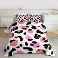 thumbnail image 2 of jejeloiu Leopard Print Bedding Comforter Set,Abstract Cheetah Pattern Twin Comforter Sets,White Black Pink Bedding Set For Men Women,Breathable Home Decor Reversible,2-Piece, 2 of 8