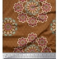 thumbnail image 1 of Soimoi Velvet Fabric Mandala Decorative Print Fabric by The Yard 58 Inch Wide, 1 of 3