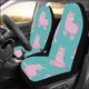 thumbnail image 2 of Juego de 2 fundas de asiento de coche ABPHQTO Cute Pink Fluffy Llama Alpaca, 2 of 3