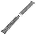 thumbnail image 4 of Correa de reloj, correa de reloj Pulsera de repuesto con incrustaciones de diamantes de imitación de metal Correa de repuesto para reloj Probada y confiable, 4 of 8