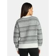 thumbnail image 3 of Time and Tru Women's Fair Isle Pullover Sweater, Midweight, Sizes XS-XXXL, 3 of 5