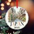 thumbnail image 5 of Crystal Glass Christmas Ornament Japan Christmas Ornament Round Glass Japan Trip Hanging Ornaments Xmas Tree Decor for Family Friends Lovers, 5 of 8