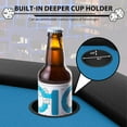 thumbnail image 3 of 47 Inch Octagon Foldable Poker Table, 8 Player Texas Holdem Gaming Table with Cup Holders, Water Resistant Cushioned Rails, Portable Card Table for Home Party Game Night - Blue（plastic cup）, 3 of 7