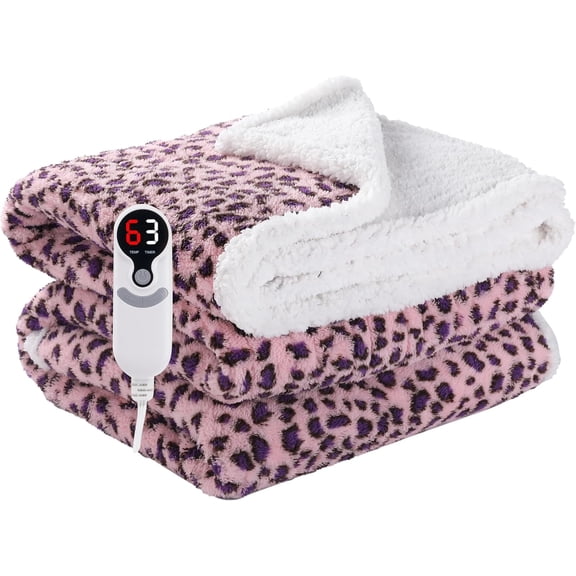 Electric Heated Blanket 72"x84", 9 Heat Settings 10-Hour Auto-Off